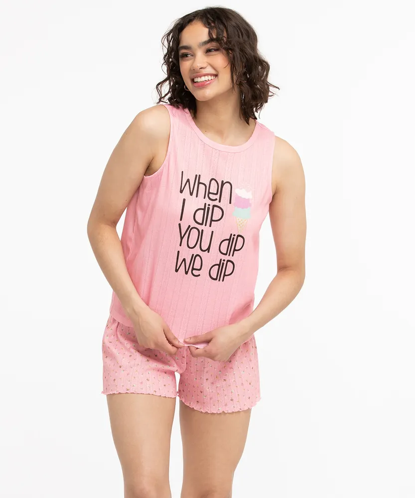 Ice Cream PJ Tank Top