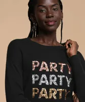 "Party Party Party" Sequin Sweater