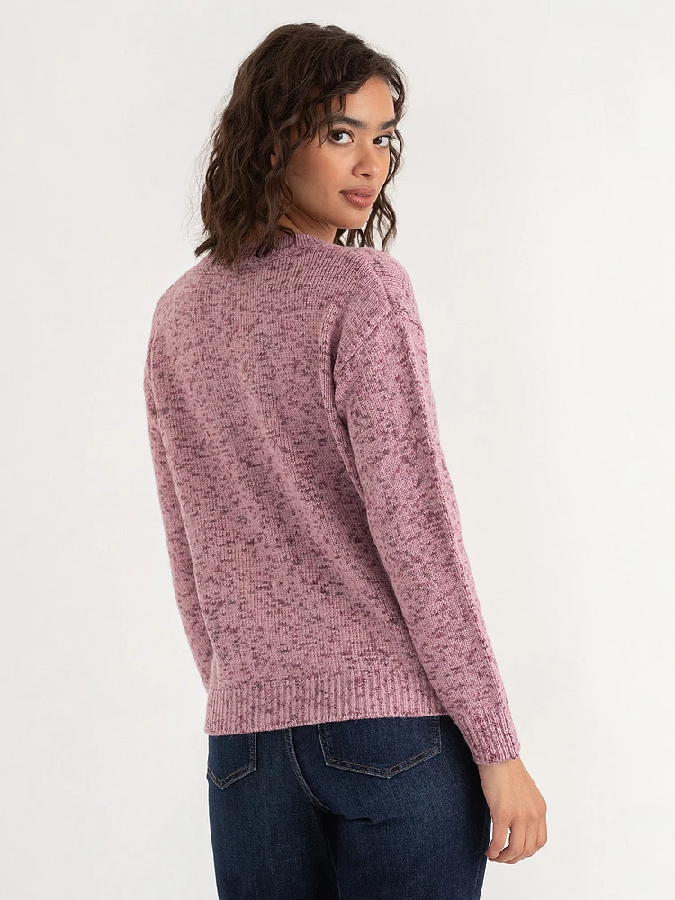 V-Neck Confetti Sweater