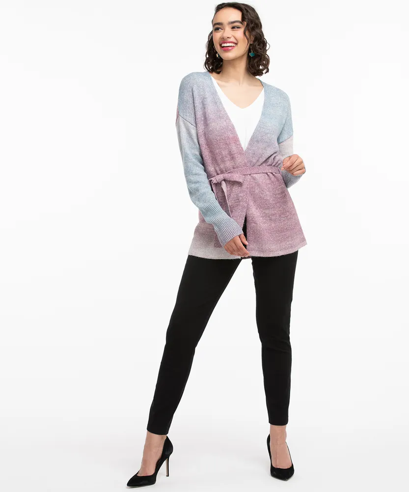 Belted Space Dye Cardigan