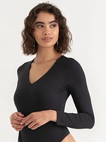 Long Sleeve V-Neck Bodysuit