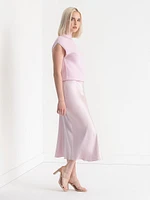 Satin Midi Skirt