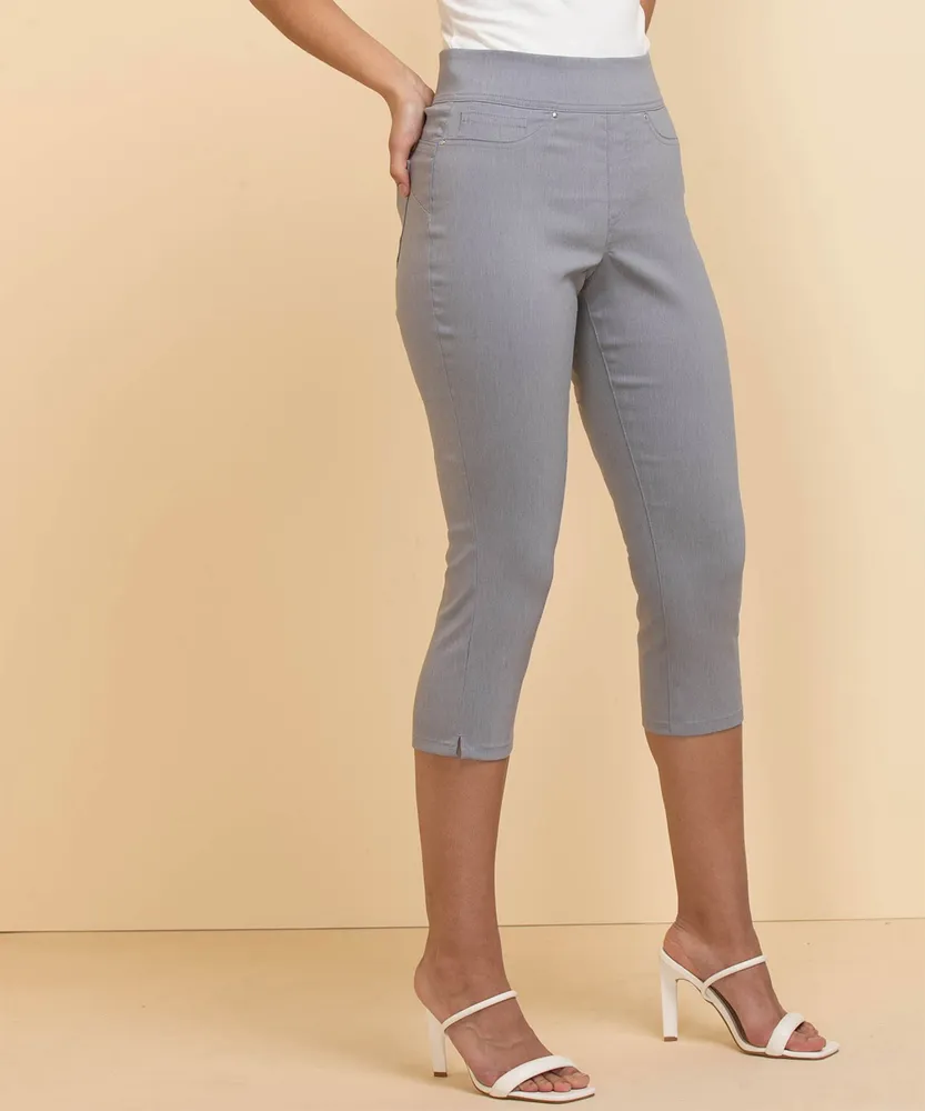 Skinny Capri Pant Microtwill (Grey)