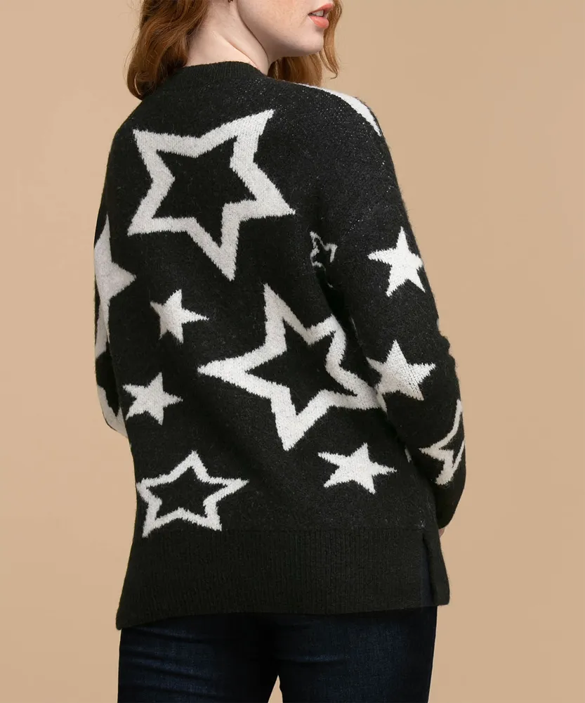 Eco-Friendly Starry Tunic Sweater