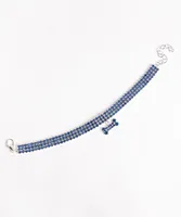 Rhinestone Bone Pet Collar