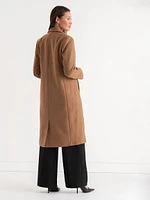 Kennedy Wool-Blend Long Coat