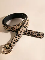 Leopard Print Belt