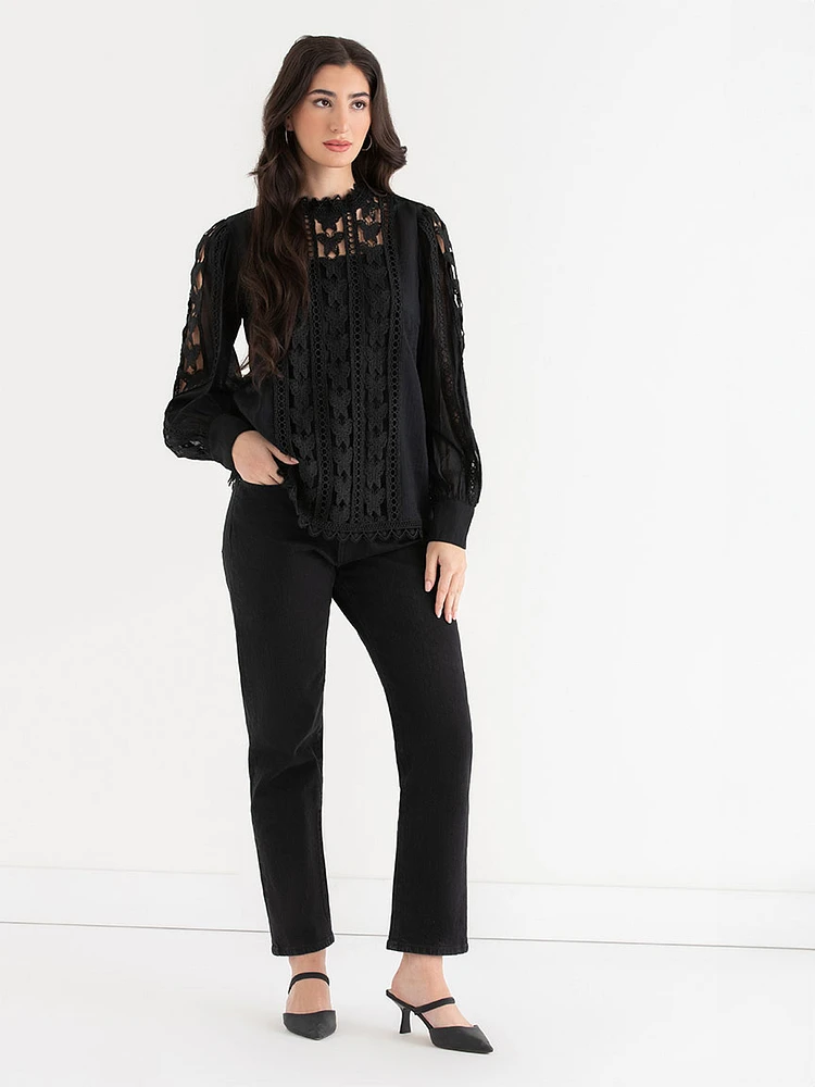 Butterfly Lace Blouse