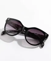 Black Frame Sunglasses with Ombre Lenses