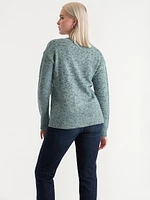 V-Neck Confetti Sweater