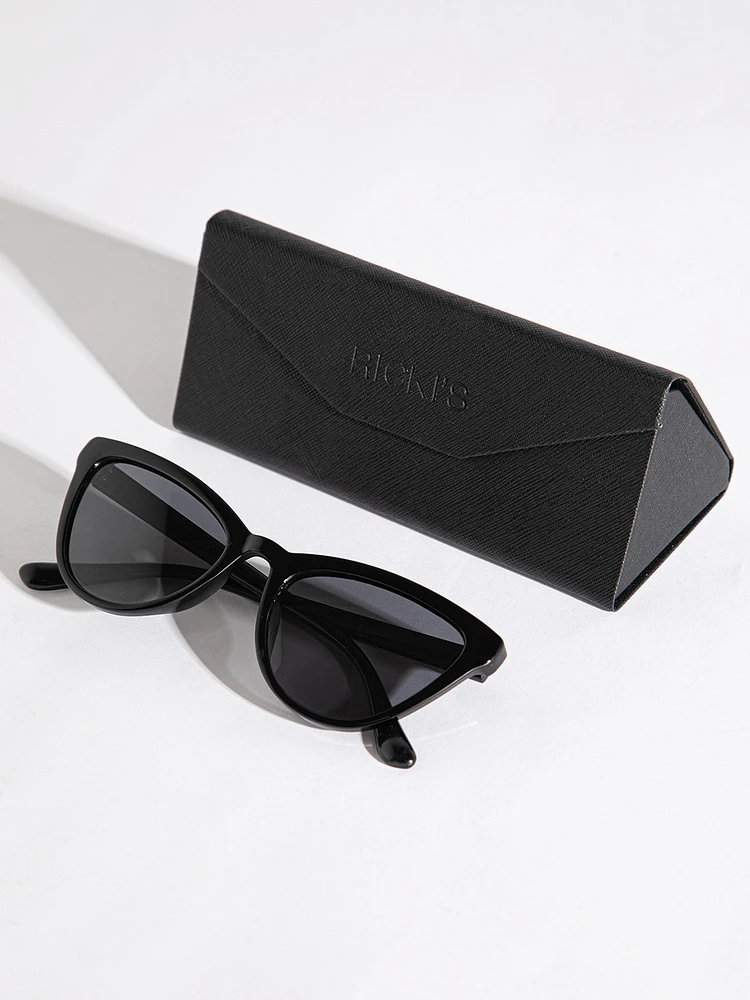 Cat Eye Frame Sunglasses with Case