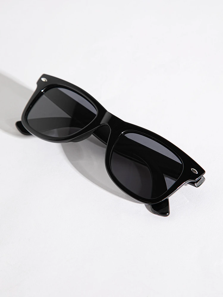 Wayfarer Frame Sunglasses with Case