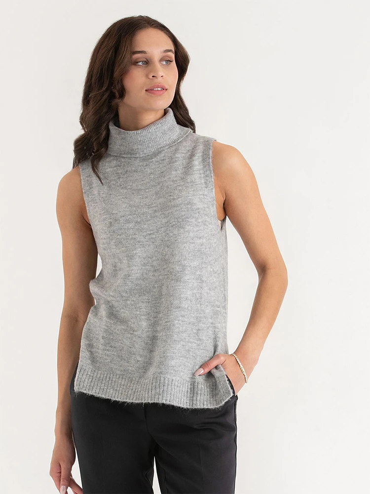 Mossy Turtleneck Sweater Tank