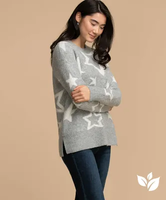 Eco-Friendly Starry Tunic Sweater