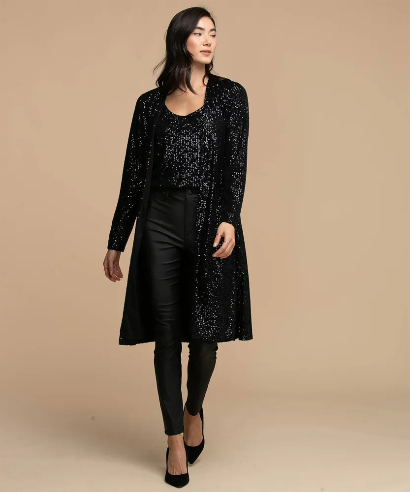 Sequin Duster Cardigan