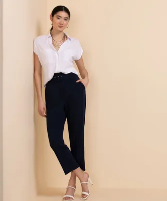 Knit Collared Top with Button Front