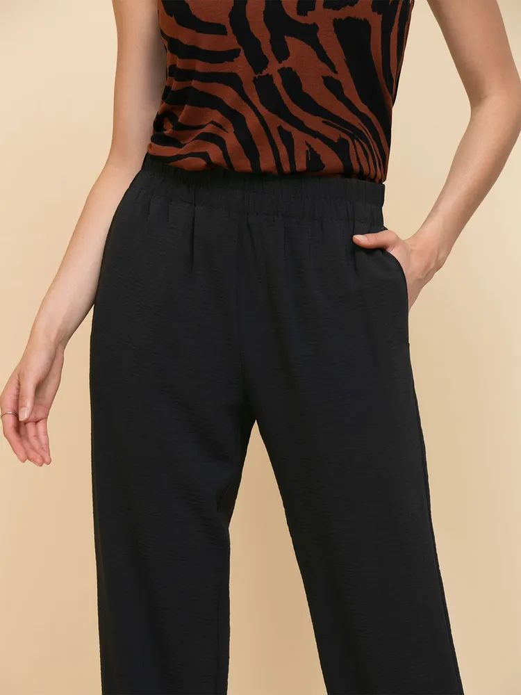 Straight Crop with Cuff Pant