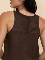 Faux Suede Tank Top