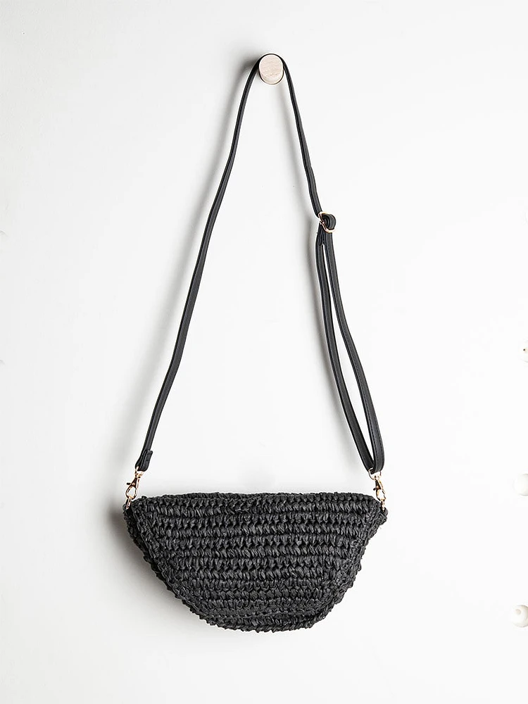 Straw Crossbody Bag