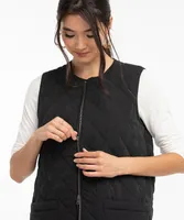 Quilted Zip Front Vest