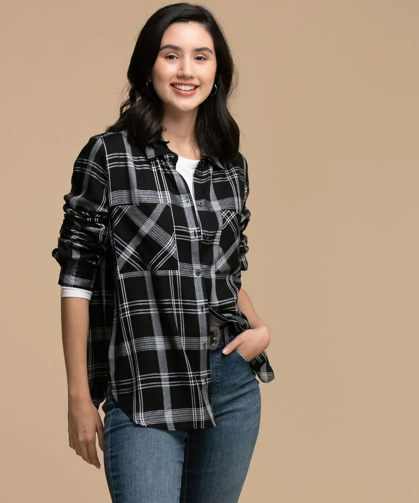 Plaid Collared Shirt