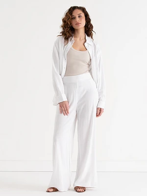 Linen Wide Leg Pant