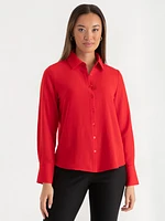 Nicole Textured Button-Down Shirt