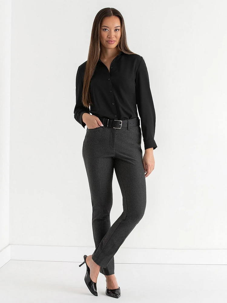 Nicole Long Sleeve Collared Shirt