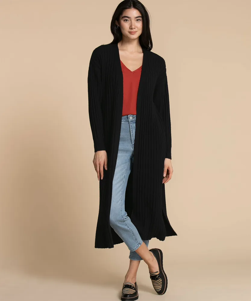 Femme by Design Ribbed Duster Cardigan