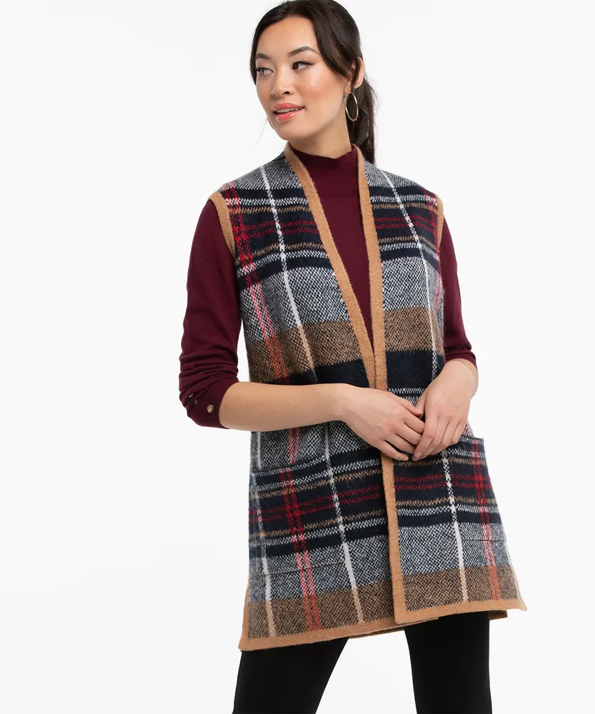 Plaid Sweater Vest