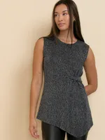 Sleeveless Tunic with Twist Detail