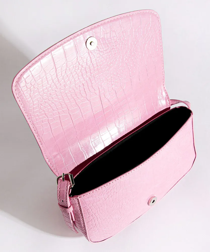 Croco Shoulder Bag