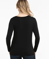 Long Sleeve Peekaboo Top