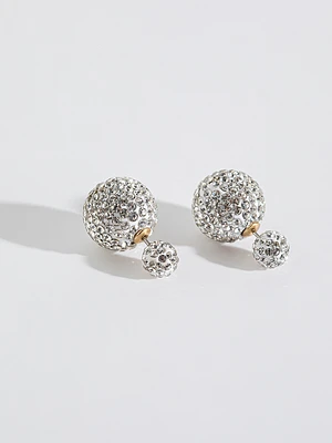 14K Gold Plated Fire Ball Earrings