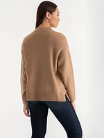 Mock Neck Tunic Sweater