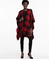 Buffalo Plaid Reversible Ruana