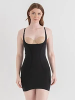 Open Bust Shapewear Slip Dress