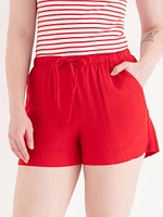 Viscose Linen Drawstring Shorts