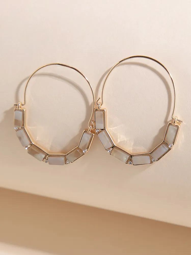 Half Moon Drop Earrings