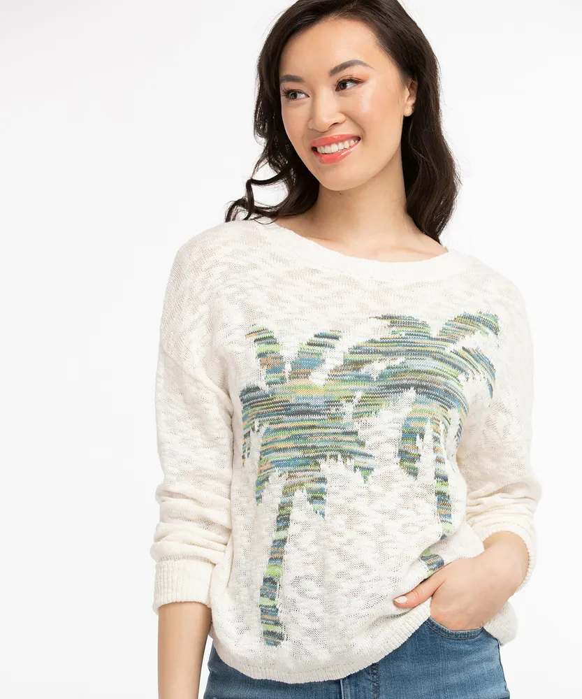 Palm Tree Pullover Sweater