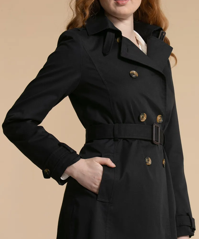 Belted Double Breasted Trench Coat