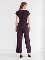 Venus Wide Leg Jumpsuit Iconic Crepe