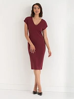 Venus Fitted Midi Dress Iconic Crepe