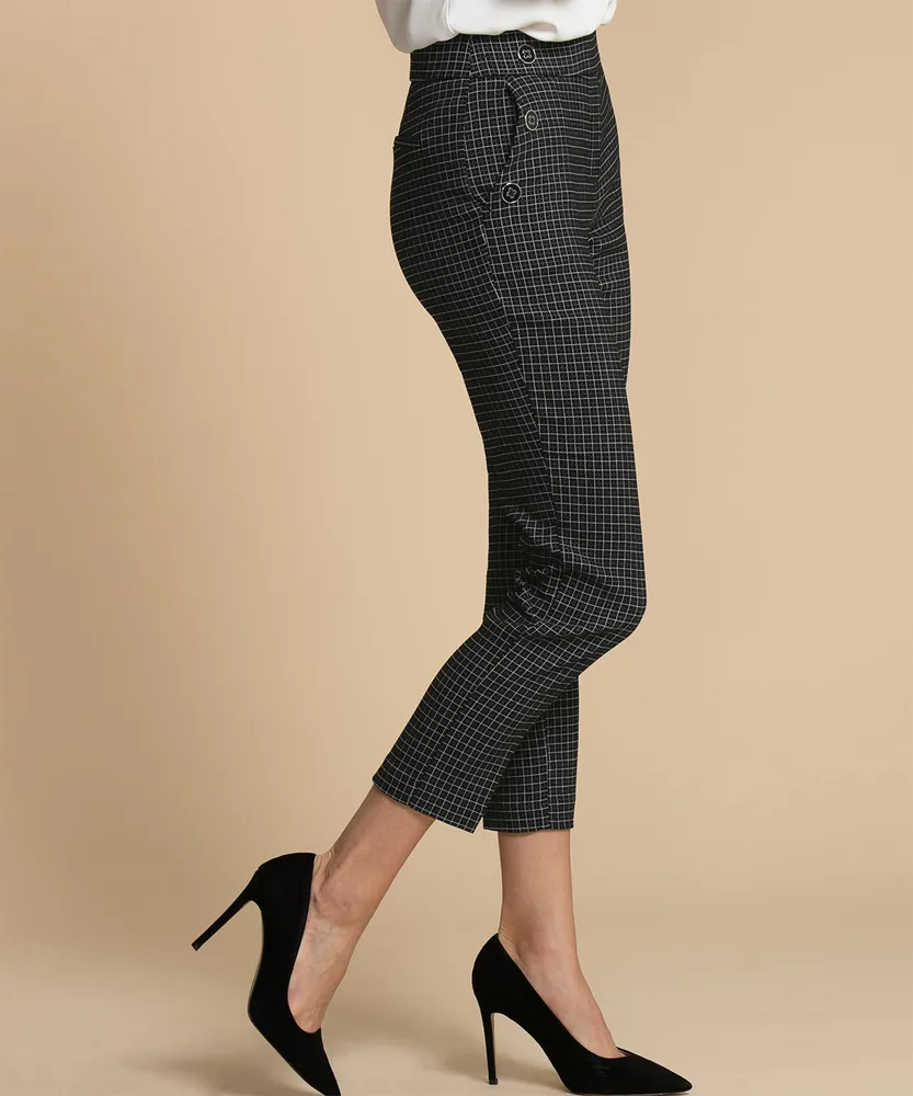 Jules & Leopold Slim Cropped Pant with Nautical Detail