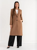 Kennedy Wool-Blend Long Coat