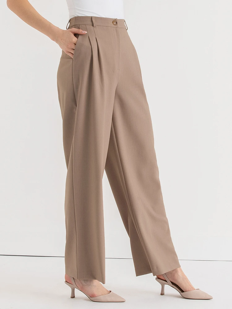 Maxwell Pleated Wide Leg Pant Luxe Tailored