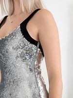 Sequin Midi Dress