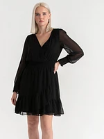 Nova Smocked Mini Dress Chiffon