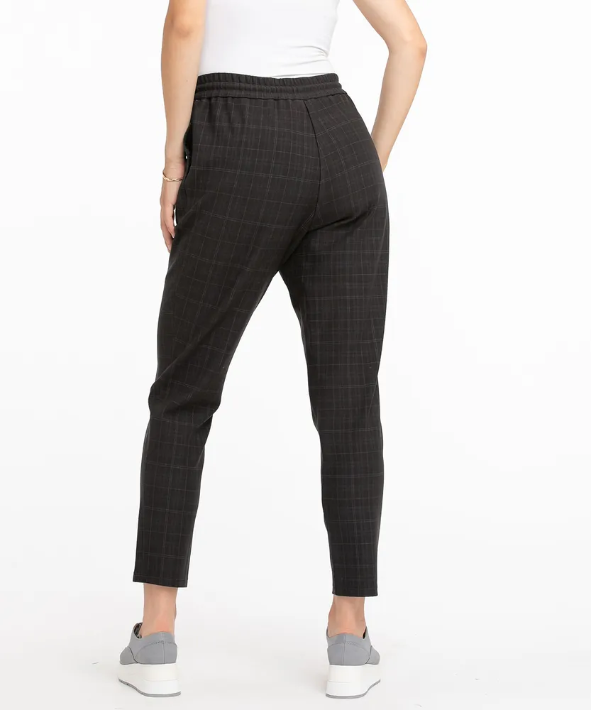 Luxe Ponte Tapered Drawstring Pant