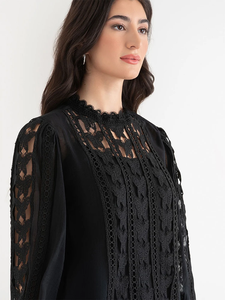Butterfly Lace Blouse